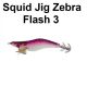Fishus - Squid Jig Zebra Flash 3