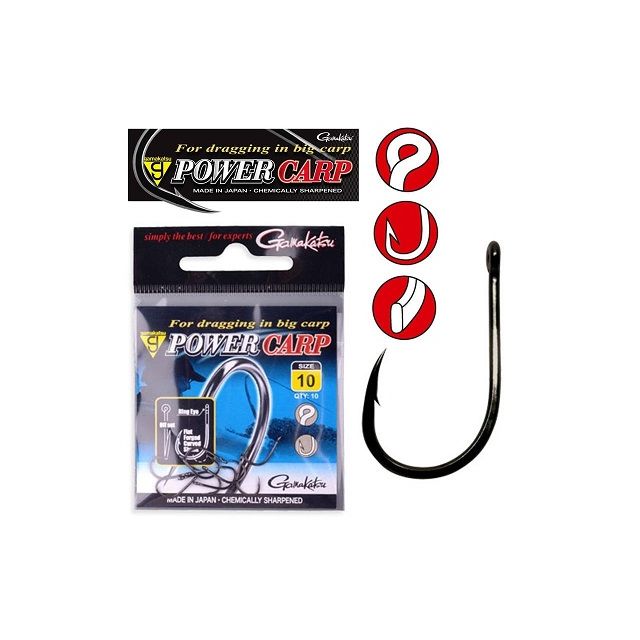 Gamakatsu - Power Carp Barbed Eyed - PCRENSB0*