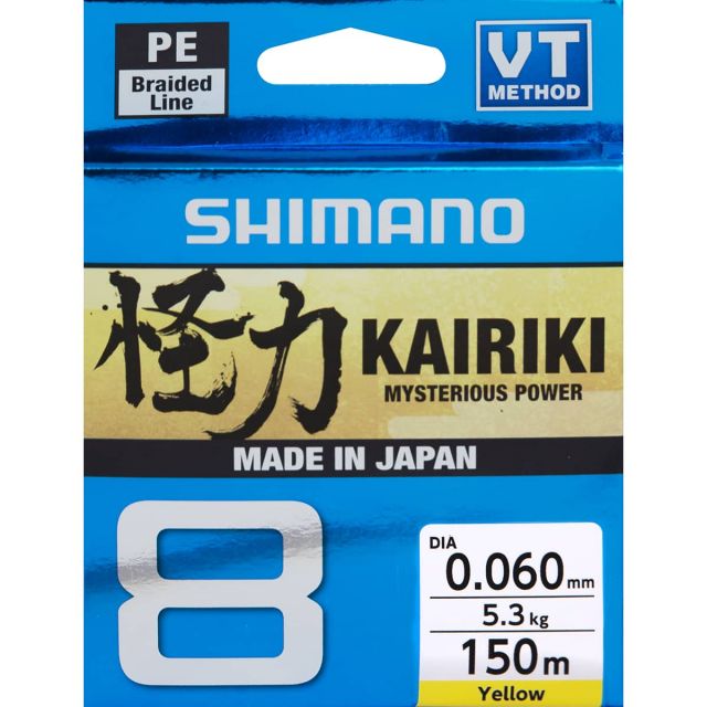 Shimano - Kairiki 8 PE 150m Yellow - 59WPLA58R30*