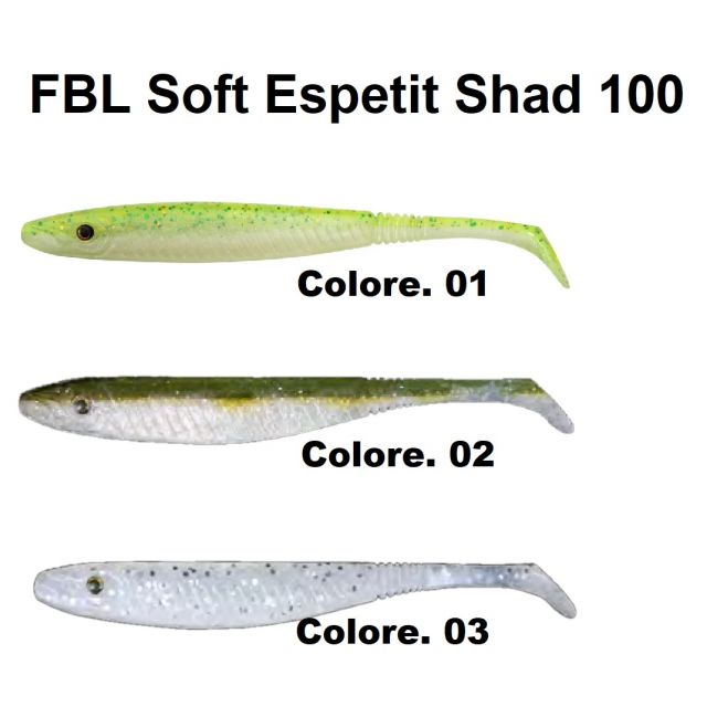 Fishus - FBL Soft Espetit Shad 100mm - FBLSES1**