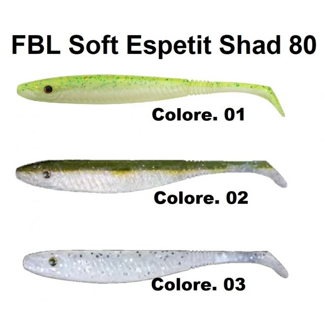 Fishus - FBL Soft Espetit Shad 80mm - FBLSES0**